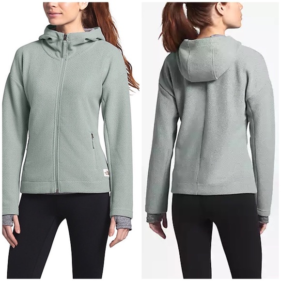 The North Face Sibley Fleece Hoodie Small Gray Jacket Sweatshirt Zip Up Knit - Picture 12 of 12